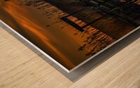 New Orleans Marsh at Sunset Wood print
