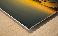 New Orleans Mississippi River Front Bridges Panorama Wood print