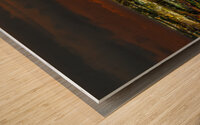 New Orleans Super Dome Night Panorama Wood print