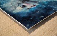 Frozen Beauty Snow Queen in Winter Wonderland - Fantasy Ice Princess Art Wood print