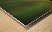 Kenai Lake Aurora Wood print