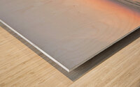 Beach Soft Dawn Wood print