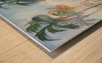 Palm Trees in the Florida Everglades Wood print