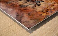 Majestic Young Deer in Wildflower Meadow – Nature Wildlife Painting Wood print