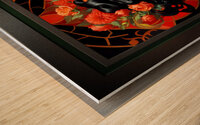 A Vision Of Flowers Pop Surrealism Captivating Portrait AI Concept Art by Xzendor7 Wood print