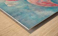 Pink Flamingo - Florida Wood print