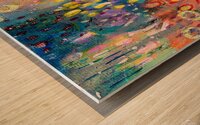 Colorful Rain Wood print