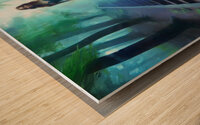 Surrendering Wood print