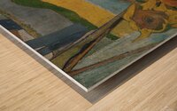 Paul Gauguin   Vincent van Gogh painting sunflowe Wood print