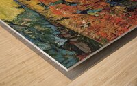 Red vineyards Wood print