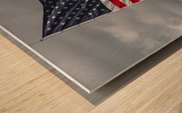 American Flag - Storms and Stripes Wood print