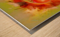 Illustration Of Tomato Wood print