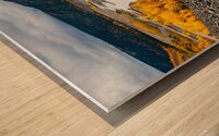 Alaskan River Gold Wood print