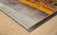 Misty Gold Wood print