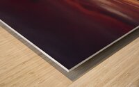 Sunrise Light Pillar Wood print