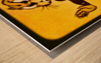 Fort Hays State College Tiger Art Wood print