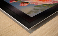 A Pink Rose Captivating AI Concept Art Still Life Painting by Xzendor7 Wood print