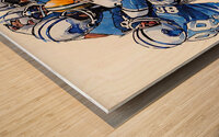 1983 Detroit Lions Football Art Wood print