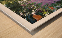 LES FLEURS D ARTIFICES Wood print