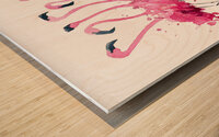 Flamingo Tango 1 Wood print