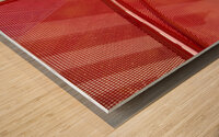 A Charlotte Shade of Red Wood print