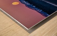 Tahoe City Moonrise Wood print