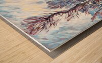 Road to Giverny in Winter impressionist 3 Wood print