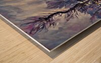 Road to Giverny in Winter oil 2 Wood print
