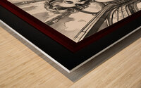 An Illustration Of A Woman With Purpose AI Concep Wood print