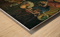Festin de Sancho en la insula de Barataria Wood print