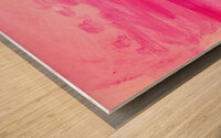Channel Sketchbook Pink Remix Wood print
