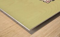Cute Westy Dog Art Wood print