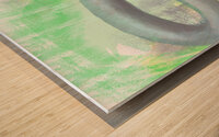Purple Loop Abstract  Wood print