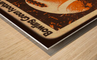 viewfinder slide art 1975 bowling green football. Wood print