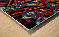 Light Blue Niobium Conduits Wood print