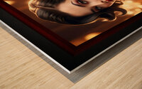 Im Still Waiting Captivating AI Concept Art Portrait by Xzendor7 Wood print