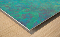 Bright Botanical Abstract in Pastels Wood print