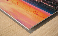 Downtown Augusta GA Sunset Aerial View DJI 0570.j Wood print