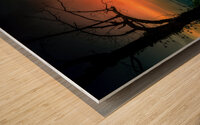 Blue Ridge Overlook at Sunset Wood print