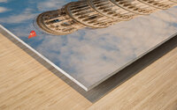 Pisa Italy - Famous Leaning Tower landmark with blue sky Renai Wood print