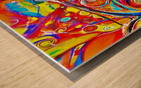 Abstract Line Art Wood print