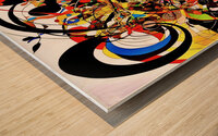 Abstract Shape Art Wood print