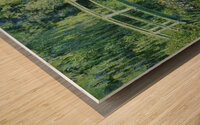 water lilies japanese bridge monet 1899 Wood print