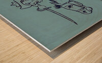 the citadel vintage art Wood print