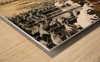 Woodlands North  Wood print
