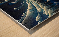 Snowy Slider Spheres Wood print