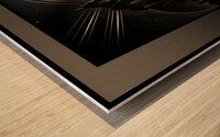 Deco City Night Scape   Wood print