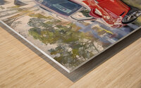 2010 Red C6 Corvette Grand Sport X 6 Wood print