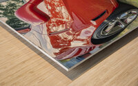 2010 Red C6 Corvette Grand Sport X 7 Wood print