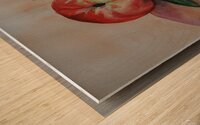 Peaches Wood print